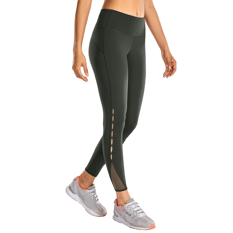 Women's High Waisted Workout Pants Yoga Leggings with Holes