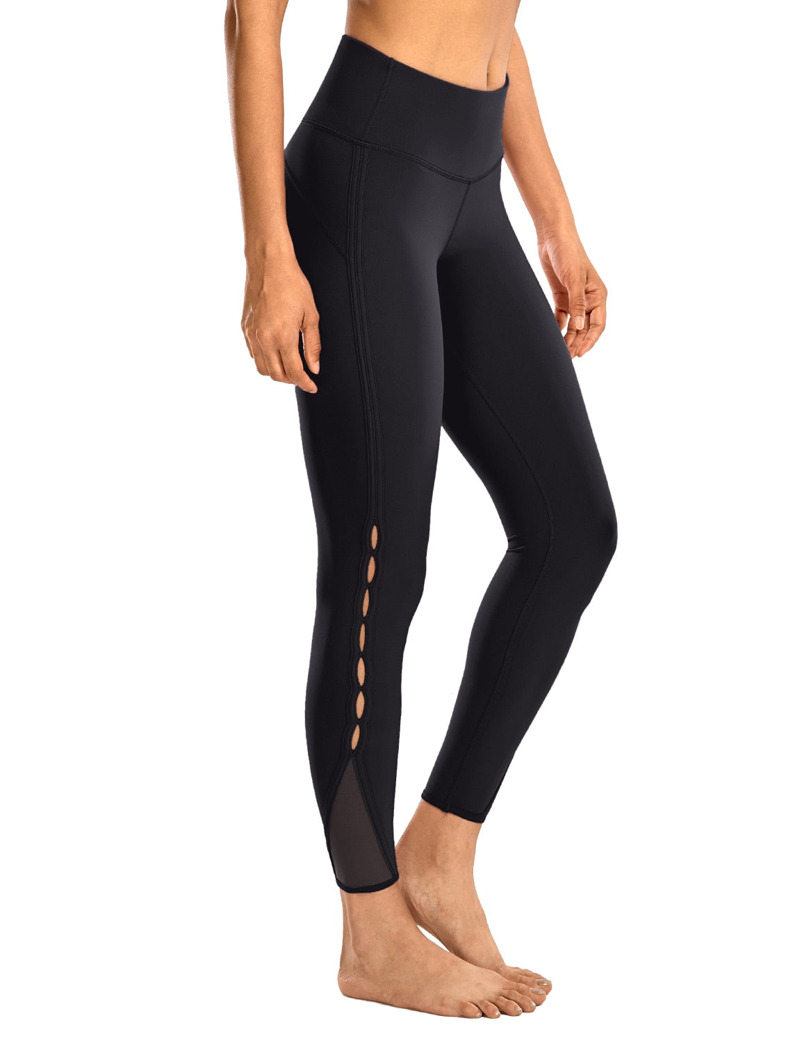 Women's High Waisted Workout Pants Yoga Leggings with Holes