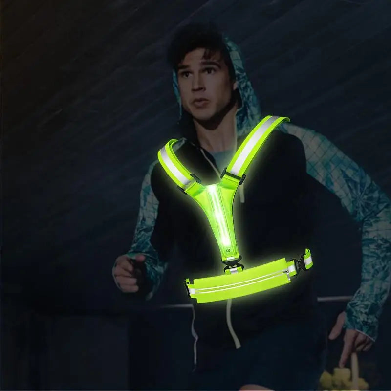 Running Light Vest: Enhanced Visibility for Night-Time Activities