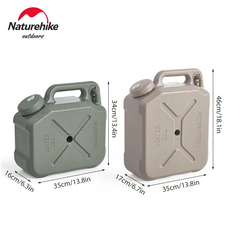 Naturehike Portable Drinking Bucket with Faucet - 20L Outdoor Water Storage Tank