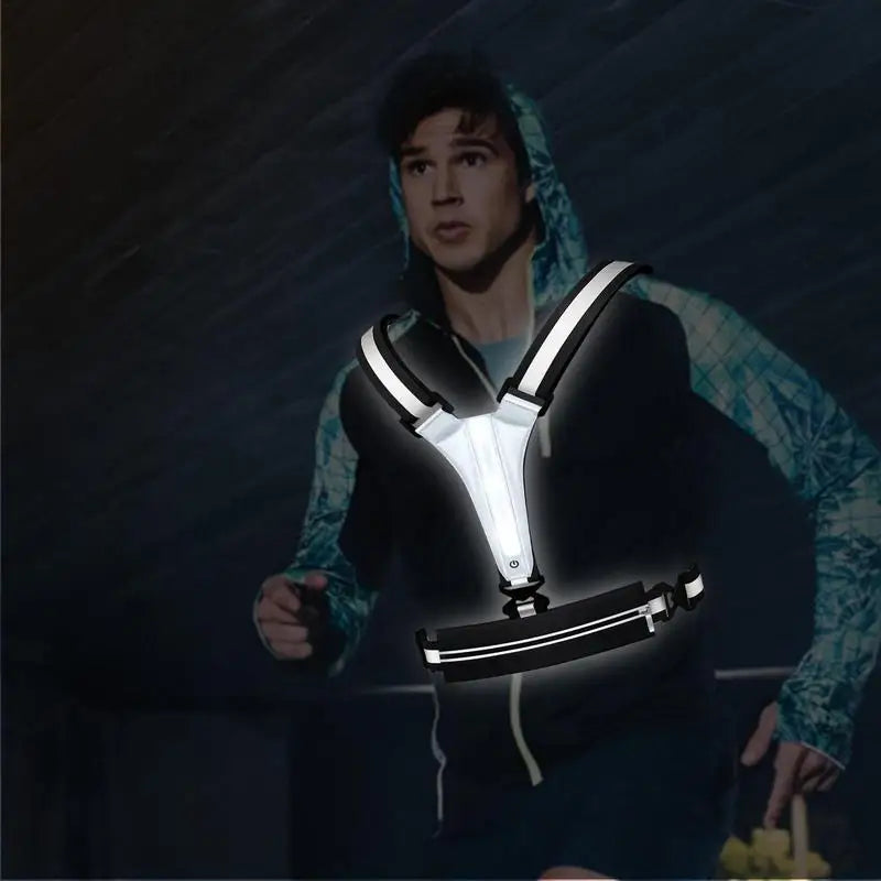 Running Light Vest: Enhanced Visibility for Night-Time Activities