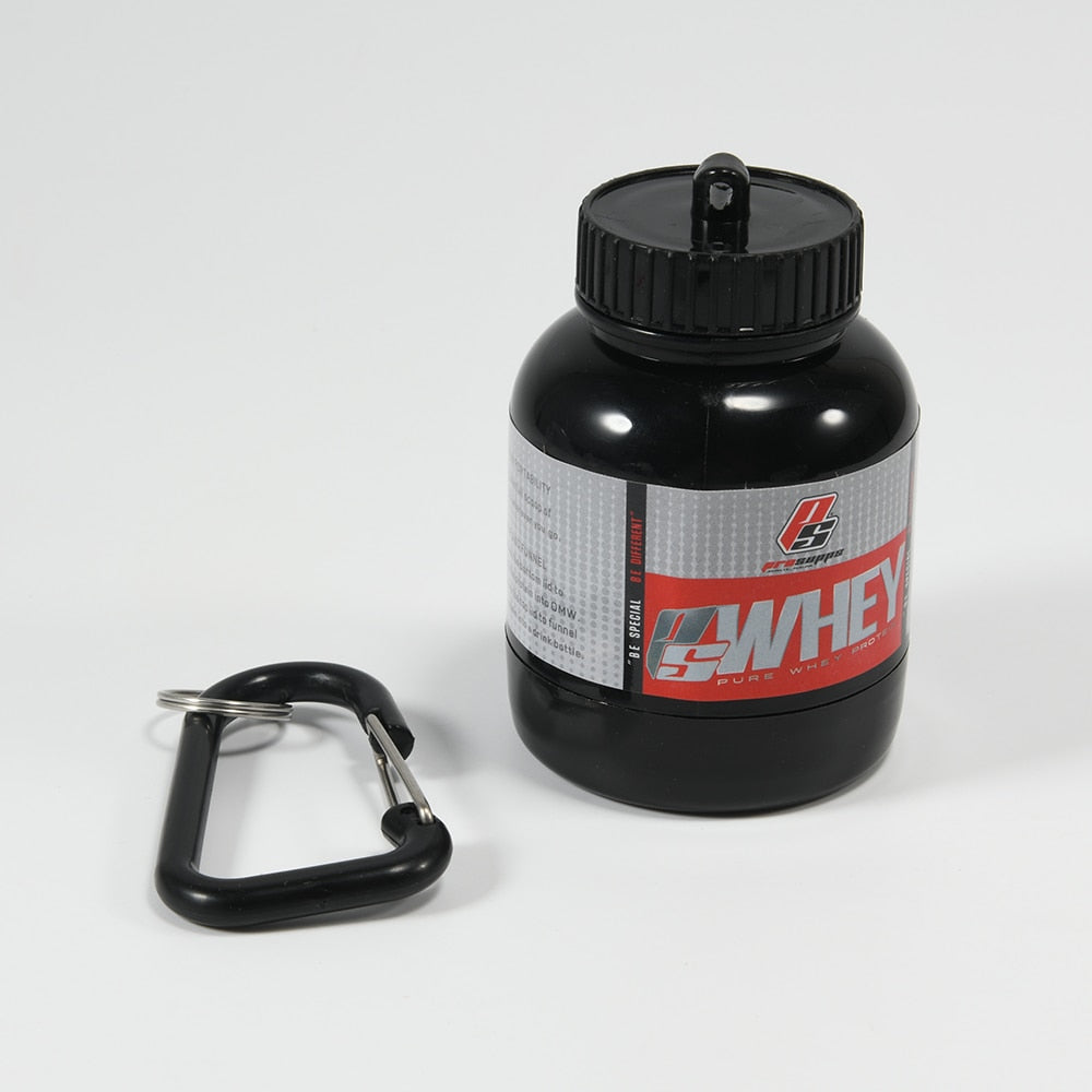 Portable Protein Powder Bottle With Whey Keychain