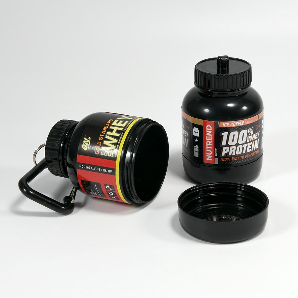 Portable Protein Powder Bottle With Whey Keychain