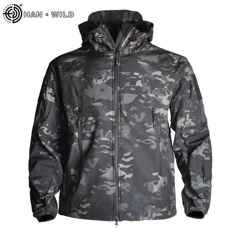 Men's Tactical Windbreaker Jacket: Waterproof, Windproof Soft Shell for Outdoor Activities