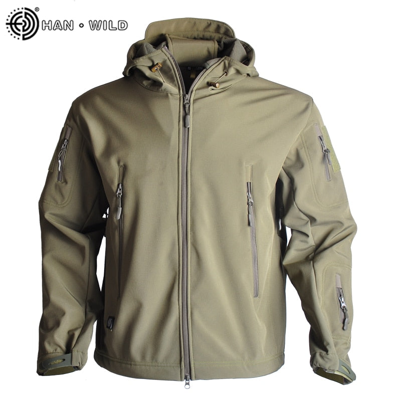 Men's Tactical Windbreaker Jacket: Waterproof, Windproof Soft Shell for Outdoor Activities