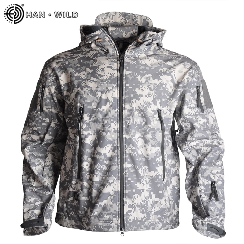 Men's Tactical Windbreaker Jacket: Waterproof, Windproof Soft Shell for Outdoor Activities