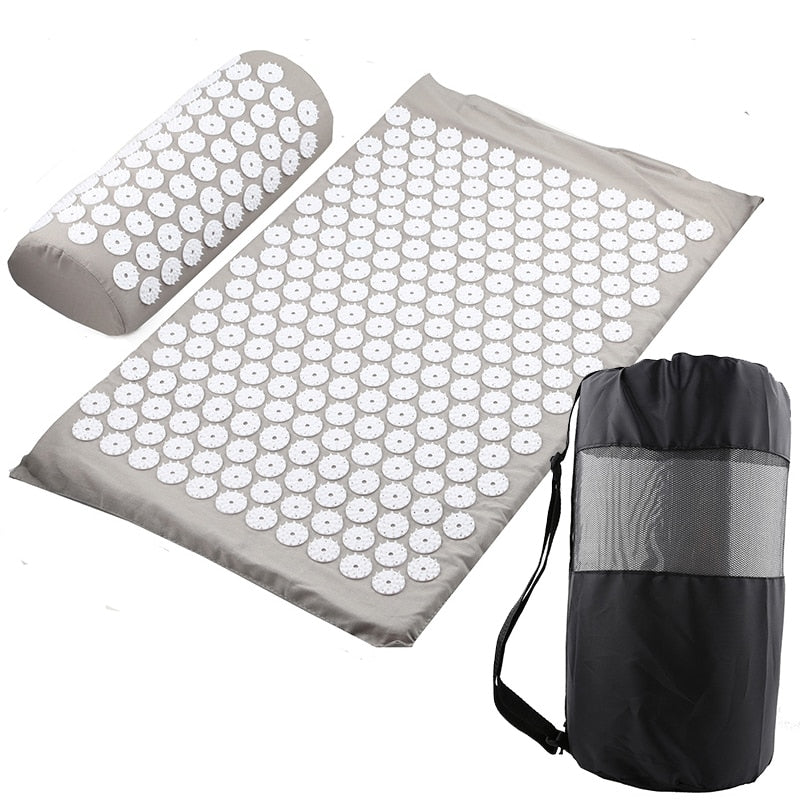 Acupressure Mat Massage Relieve Stress Back Body Pain Spike Cushion Yoga  Acupuncture Mat