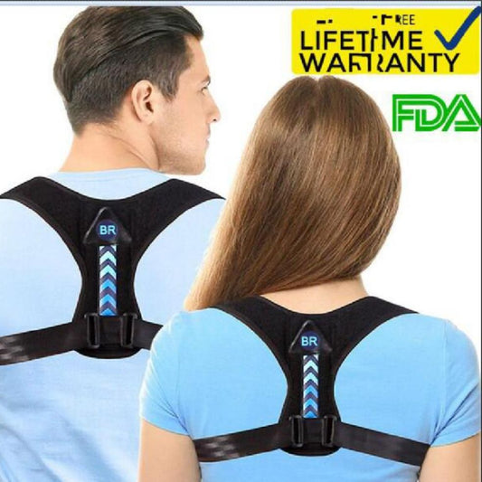 Posture Corrector For Men And Women Kids - Adjustable Upper Back Brace For Clavicle To Support Neck, Back and Shoulder