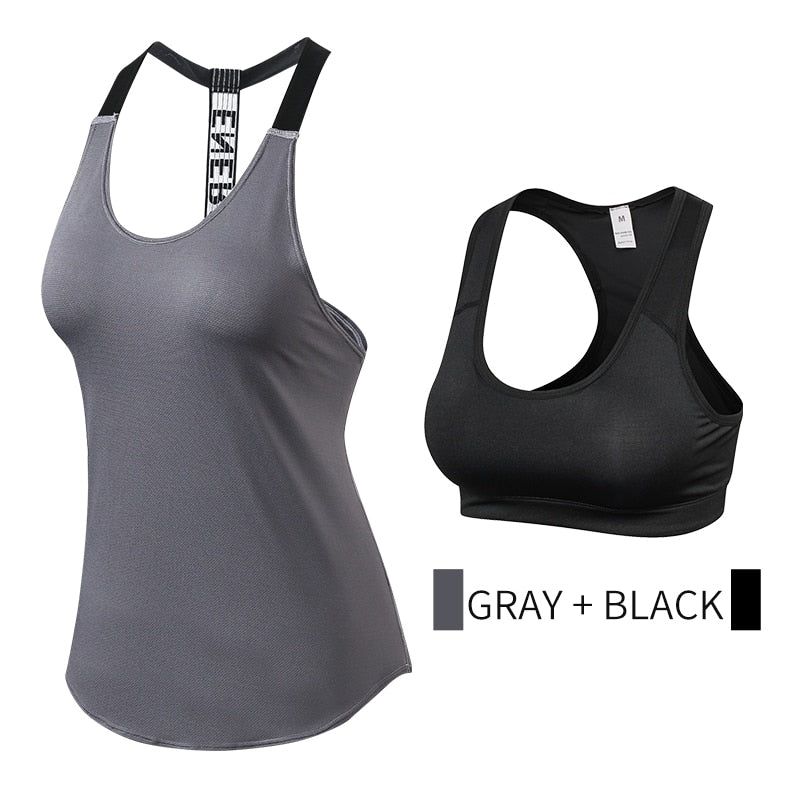 Fitness Sports Quickly Dry Sleeveless Workout Tee