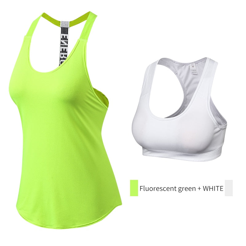 Fitness Sports Quickly Dry Sleeveless Workout Tee