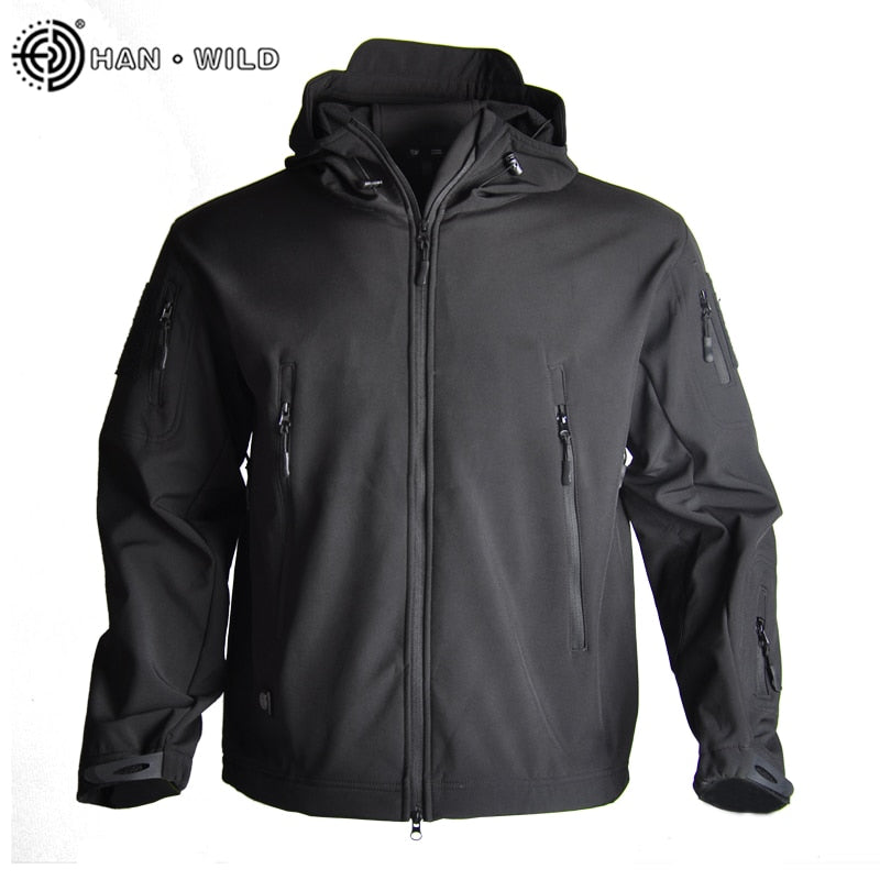 Men's Tactical Windbreaker Jacket: Waterproof, Windproof Soft Shell for Outdoor Activities