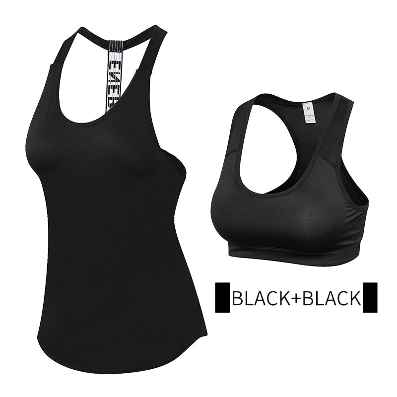 Fitness Sports Quickly Dry Sleeveless Workout Tee