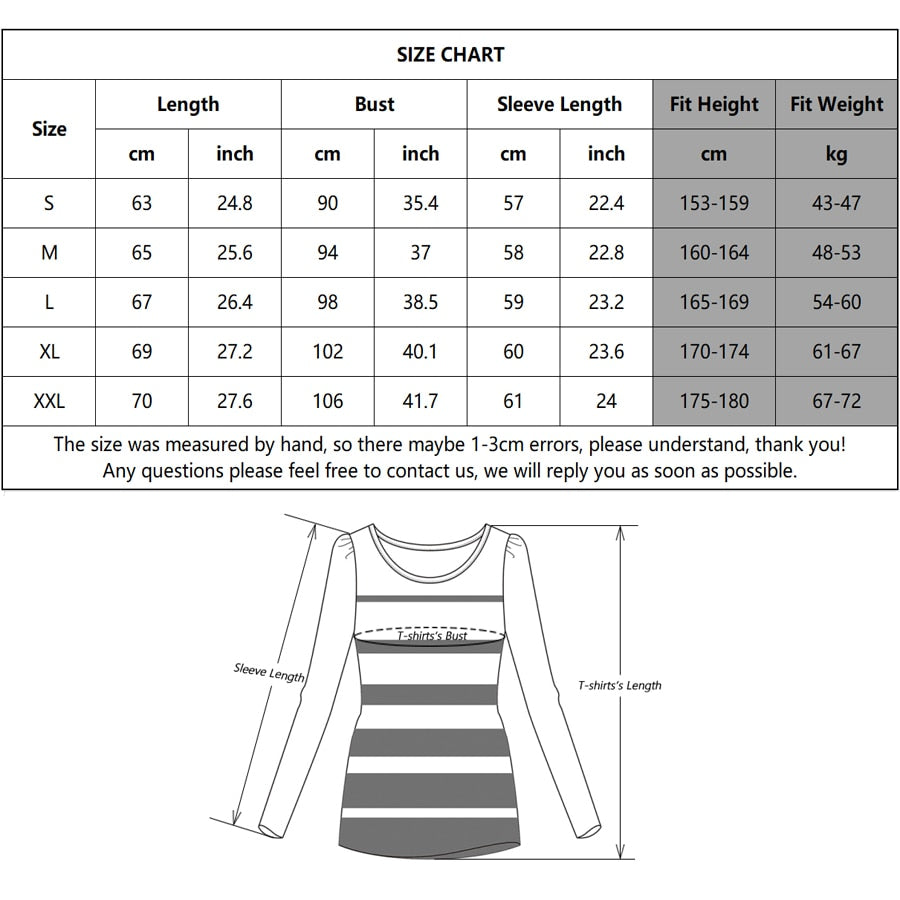 Women O-neck Long Sleeve T shirts Lady White Cotton Tops Female Soft Casual Tees Women's Black T-shirt