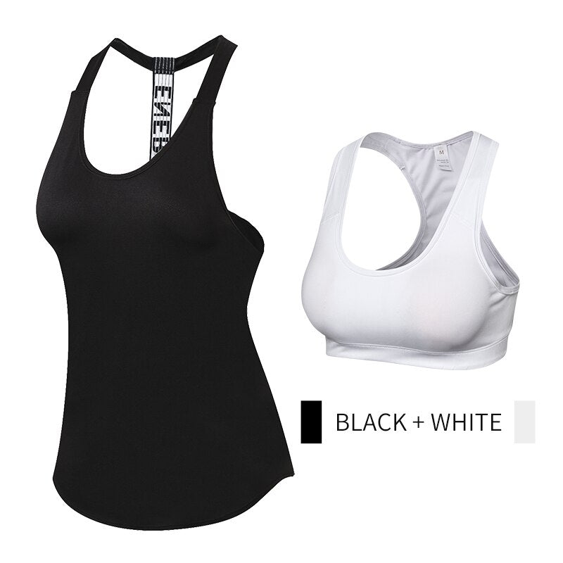 Fitness Sports Quickly Dry Sleeveless Workout Tee