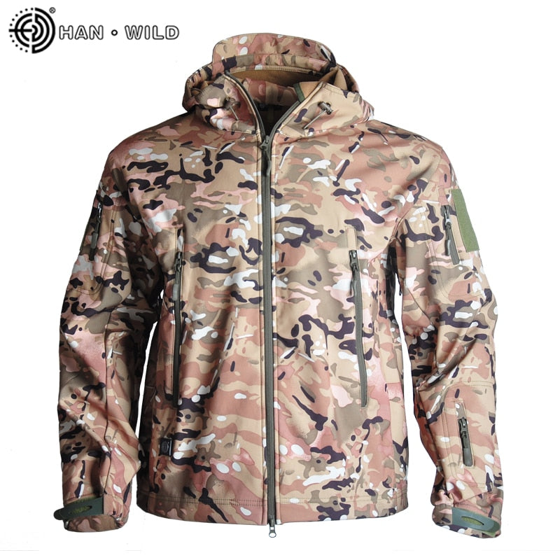 Men's Tactical Windbreaker Jacket: Waterproof, Windproof Soft Shell for Outdoor Activities