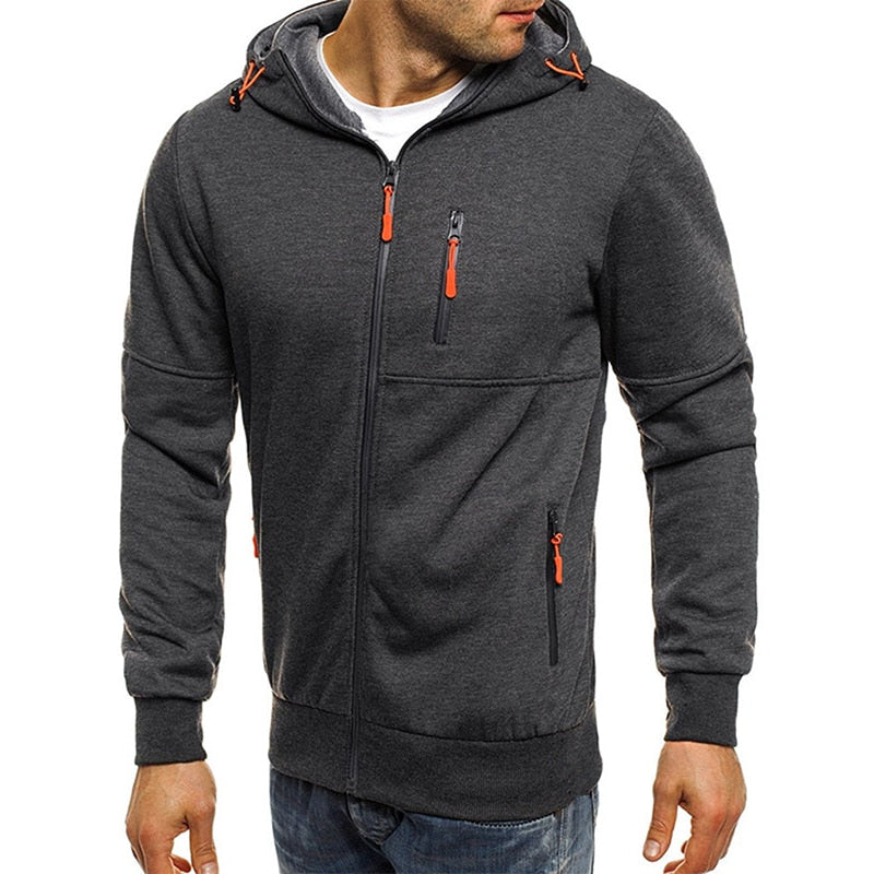 Men's Spring Hooded Sweat Jacket