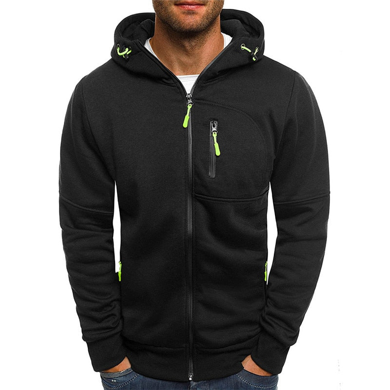 Men's Spring Hooded Sweat Jacket