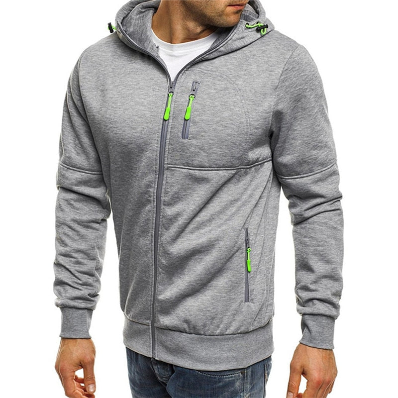 Men's Spring Hooded Sweat Jacket