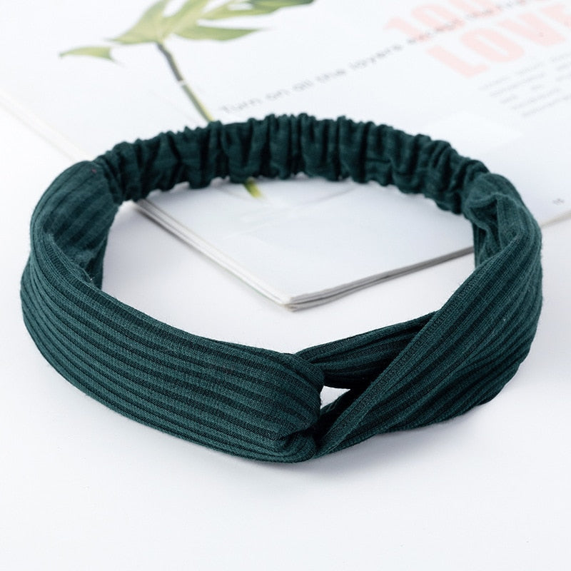 Women Solid Color Elastic Hair Band Accessories