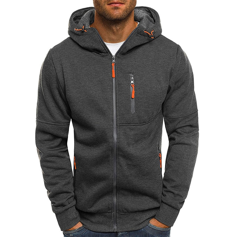 Men's Spring Hooded Sweat Jacket