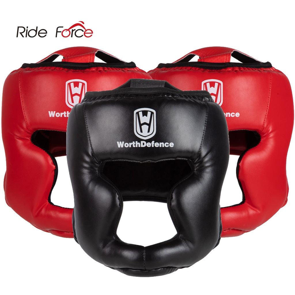 Kick Boxing Helmet for Adults and Children PU Karate Muay Thai Boxing Free Fight MMA Sanda Training Sparring Equipment